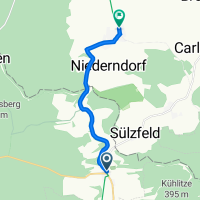 От Hauptstraße 39A, Heldburg до Rodacher Straße 17, Bad Rodach 11.05.2023