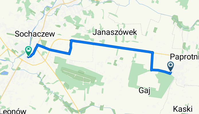 guzowska 13, Teresin do Stefana Okrzei 22B, Sochaczew