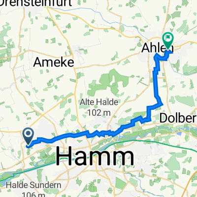Stockumer Straße 41–45, Hamm nach Rottmannstraße 30, Ahlen