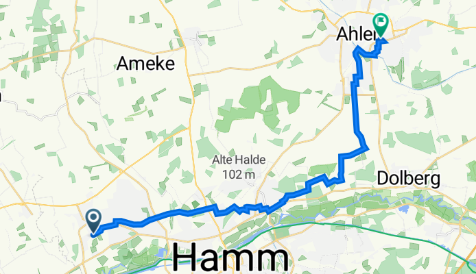 Stockumer Straße 41–45, Hamm nach Rottmannstraße 30, Ahlen