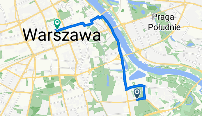 Wojskowej Służby Kobiet 2, Warszawa do pl Grzybowski 7, Warszawa