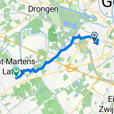 Overwale 5, Gent naar Sint-Martens-Latem