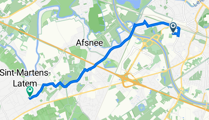 Overwale 5, Gent naar Sint-Martens-Latem