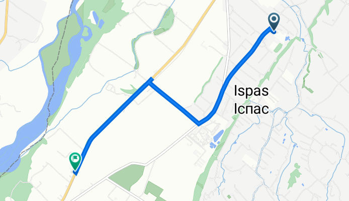Route from вул. Спортивна, Іспас