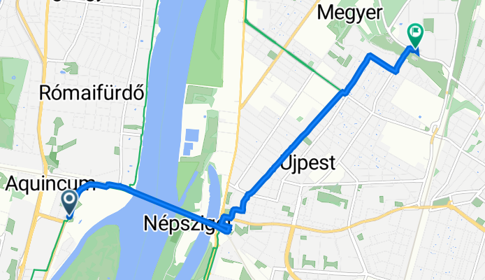 Gázgyár utca 2., Budapest to Óceánárok utca 29., Budapest