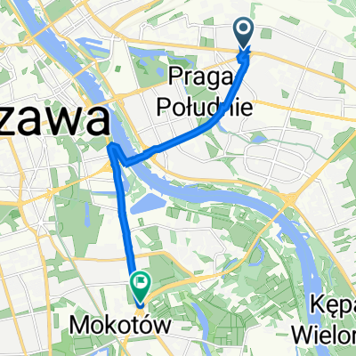 Grochowska 224, Warszawa do al Józefa Becka, Warszawa