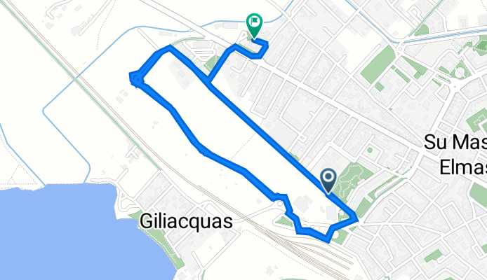 Elmas to Via Santo Stefano 7, Elmas