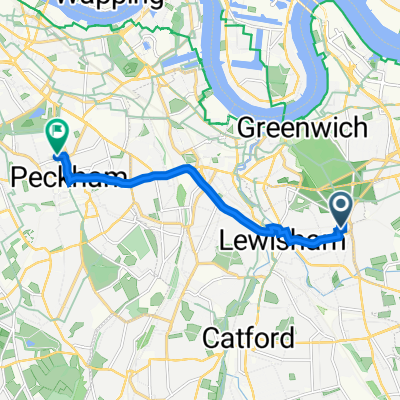 33 Lawn Ter, London to 163 Sumner Road, London