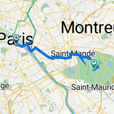 15 Rue de Bièvre, Paris à Route de la Faluère, Paris