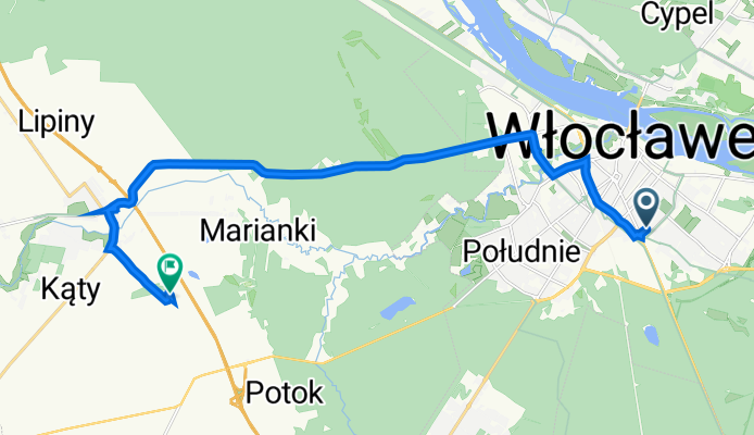 Wierzbowa 1A, Włocławek do Pikutkowo 37A, Brześć Kujawski