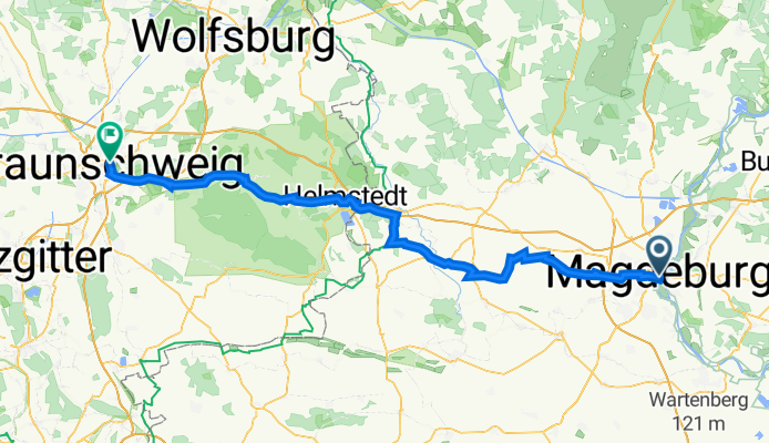 Alter Markt 6, Magdeburg nach Wabestraße 35, Braunschweig