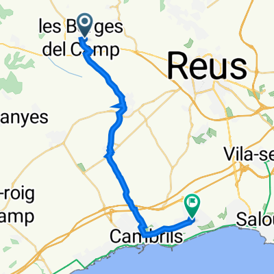 Carrer Camí de Reus, Les Borges del Camp до Carrer d'Isidre Nonell, 1–67, Камбрильс