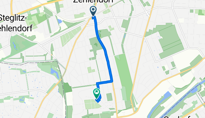 Machnower Straße 2, Berlin nach Windsteiner Weg 4B, Berlin