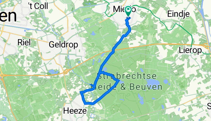 Weegbree 36, Mierlo to Hoefblad 16, Mierlo