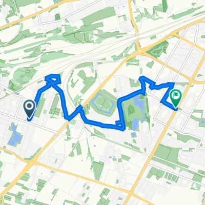 Mikołajska 5, Warsaw to Grójecka 124, Warsaw