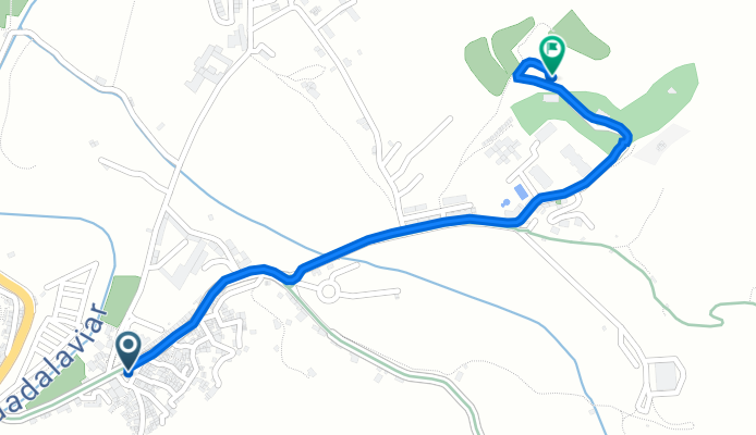 Calle Llano del Arrabal, 24, Albarracín to Calle Camino de Gea, 14, Albarracín