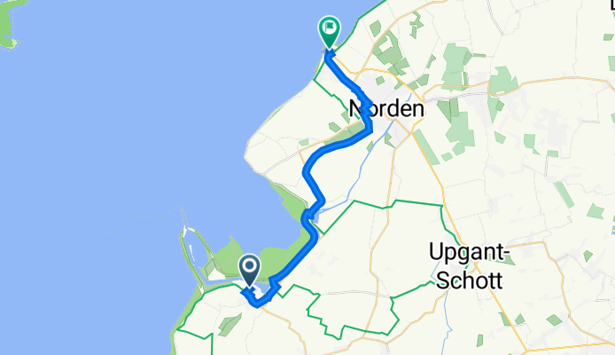 Inselstraße 4, Krummhörn nach Hafenstraße 1, Norden