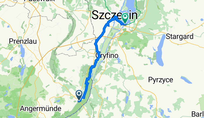 Berliner Straße 30, Schwedt/Oder do Przystań Żeglarska nż 12, Szczecin