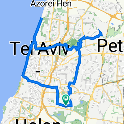 רח׳ תקוע 11, Тель-Авив до רח׳ תקוע 6, Тель-Авив