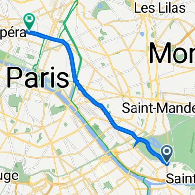 43 Avenue du Maréchal de Lattre de Tassigny, Charenton-le-Pont à 30 Boulevard Poissonnière, Paris