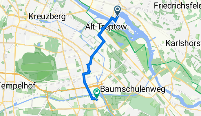 Glasbläserallee 22, Berlin nach Haarlemer Straße 31, Berlin