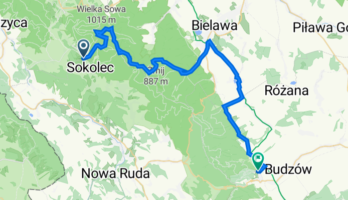 Rzeczka 36b do Kąpielowa 30, Srebrna Góra