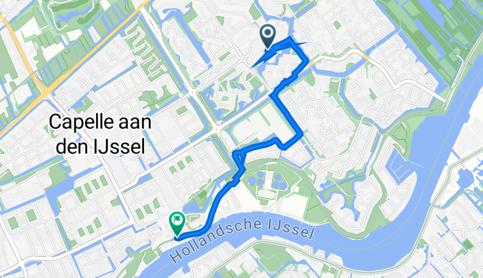 Boomkensdiep 7, Capelle aan den IJssel naar Dorpsstraat 158–166, Capelle aan den IJssel