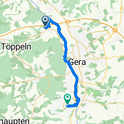 Erlbachweg 24, Gera nach Eichenstraße 22, Gera