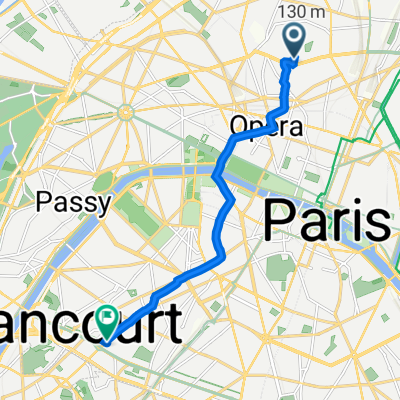 1 Rue André Gill, Paris à 397 ter Rue de Vaugirard, Paris