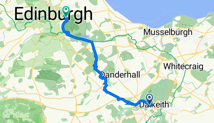 28 Mitchell St, Dalkeith to 23C Abbey Strand, Edinburgh