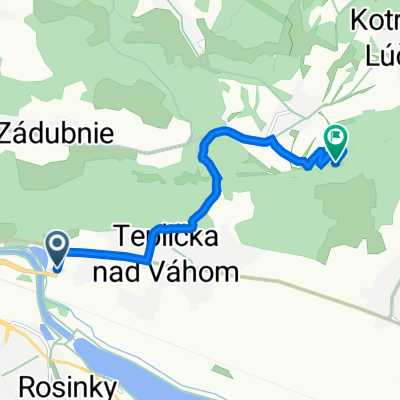 Na Sihoti, Teplička nad Váhom až Na Straník, Žilina