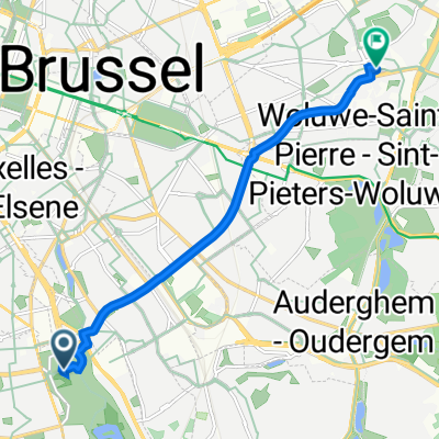 Chemin du Croquet, Brussels to Avenue Paul Hymans 109, Woluwe-Saint-Lambert