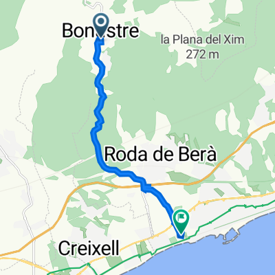 Carrer del Camí Sola, 3, Bonastre nach Carrer Astorga, 2–4, Roda de Berà