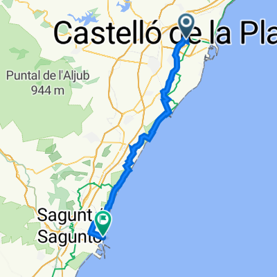 Castellón de la Plana nach Port de Sagunt