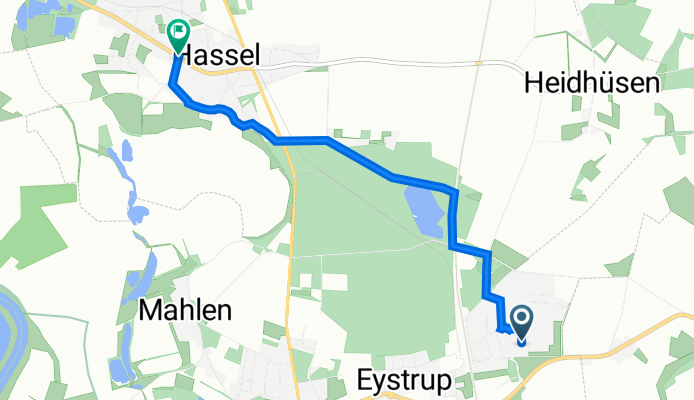 Am Vehrenkamp 54, Eystrup nach Hauptstraße 31, Hassel