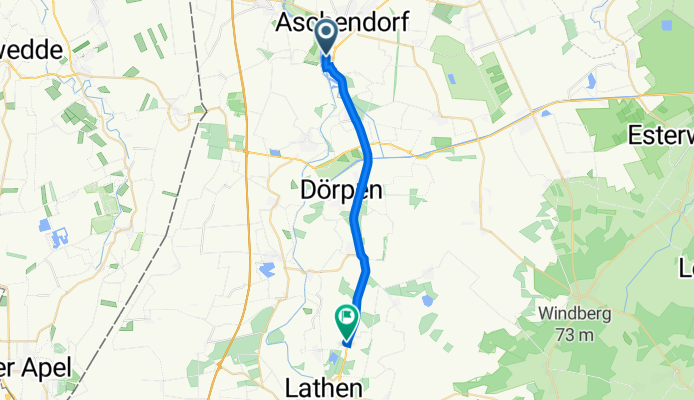 Zur Emsschleuse 31, Papenburg nach Gartenstraße 2, Fresenburg