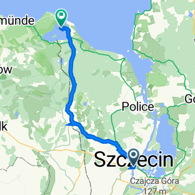 Dworzec Główny (Owocowa), Szczecin do Droga Wojewódzka 114 32, Nowe Warpno