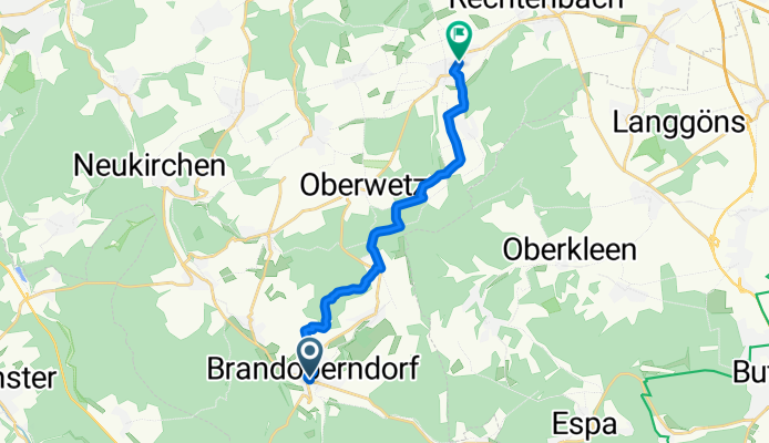 Brandoberndorf nach Weidenhausen Eisdiele