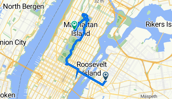 25-05 40th Ave, New York to West Dr, New York