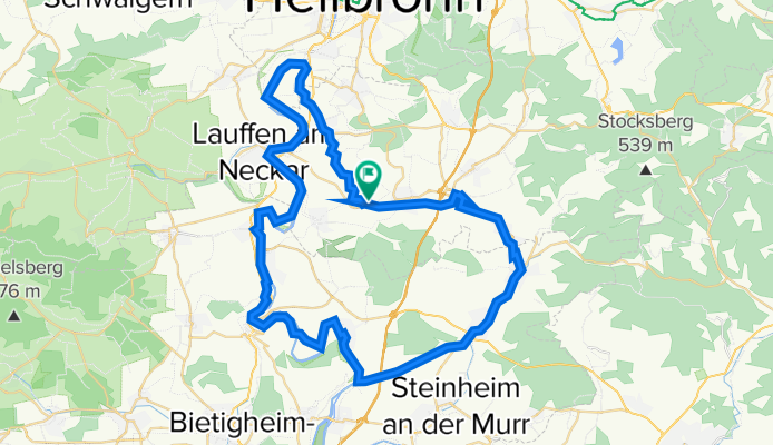 Runde um Ilsfeld ca. 60 km