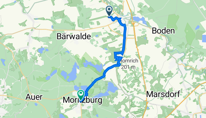 Edenkobener Straße 11, Radeburg nach Schulstraße 1, Moritzburg