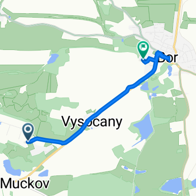 Bor, Vysočany, INZO do U Stadionu, Bor