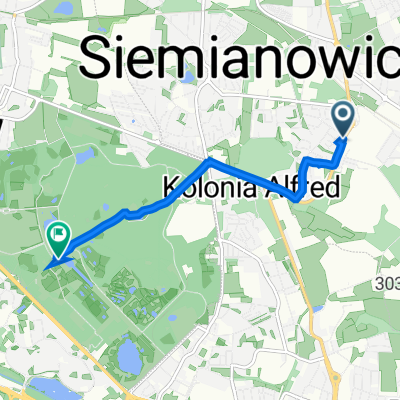 Trafalczyka 12, Siemianowice Śląskie do Promenada Gen J Ziętka 1, Chorzów