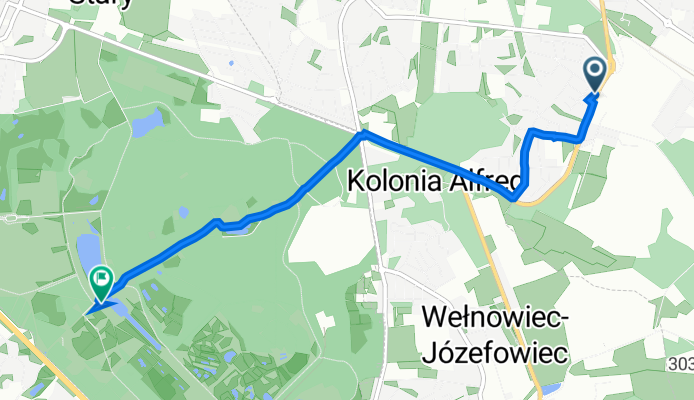 Trafalczyka 12, Siemianowice Śląskie do Promenada Gen J Ziętka 1, Chorzów