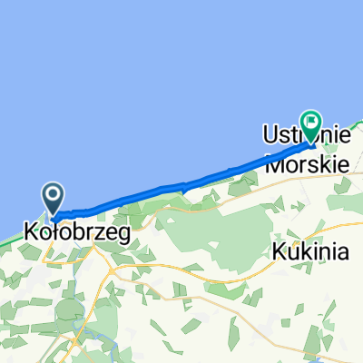 Spacerowa 38, Kołobrzeg do Bolesława Chrobrego 48, Ustronie Morskie