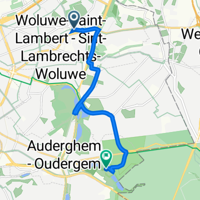 Avenue Paul Hymans 105, Woluwe-Saint-Lambert to Rue du Rouge-Cloître 4, Oudergem