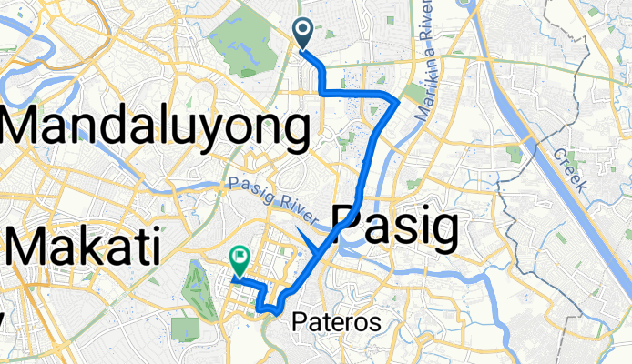 Quezon City to 30th Street, Taguig