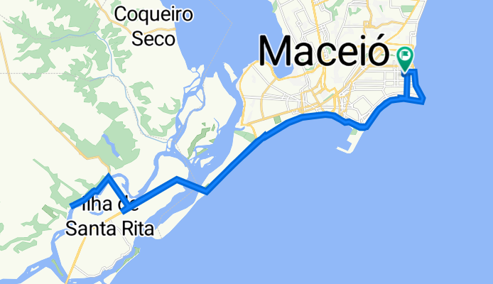 Rua Doutor Odilon Vasconcelos, 500, Maceió a Rua Hamilton de Barros Soutinho, 385, Maceió