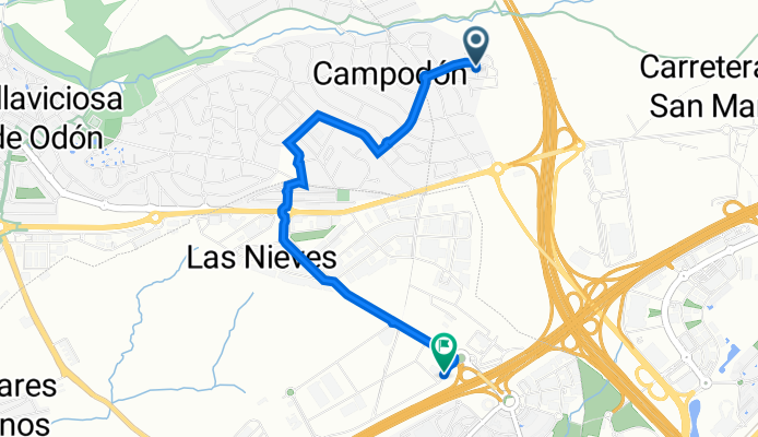 Calle las Liebres, 12, Alcorcón a Calle de Agustín de Betancourt, 53–73, Móstoles