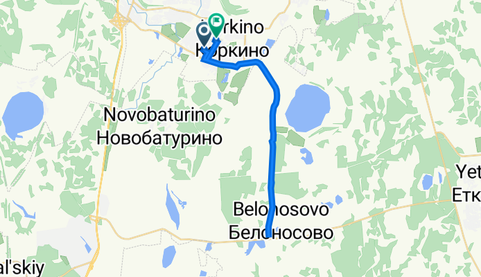 улица Герцена, 68, Коркино до улица Сакко и Ванцетти, 24, Коркино